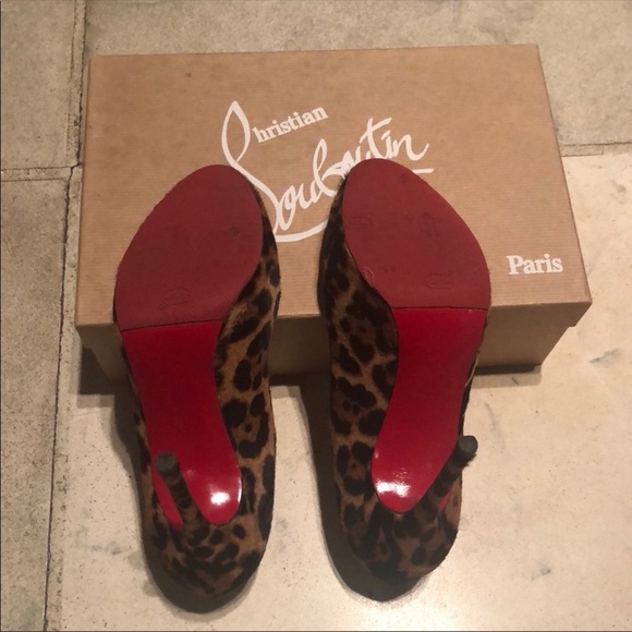 SOLD...Authentic Christian Louboutin Leopard Print - Picture 6 of 8